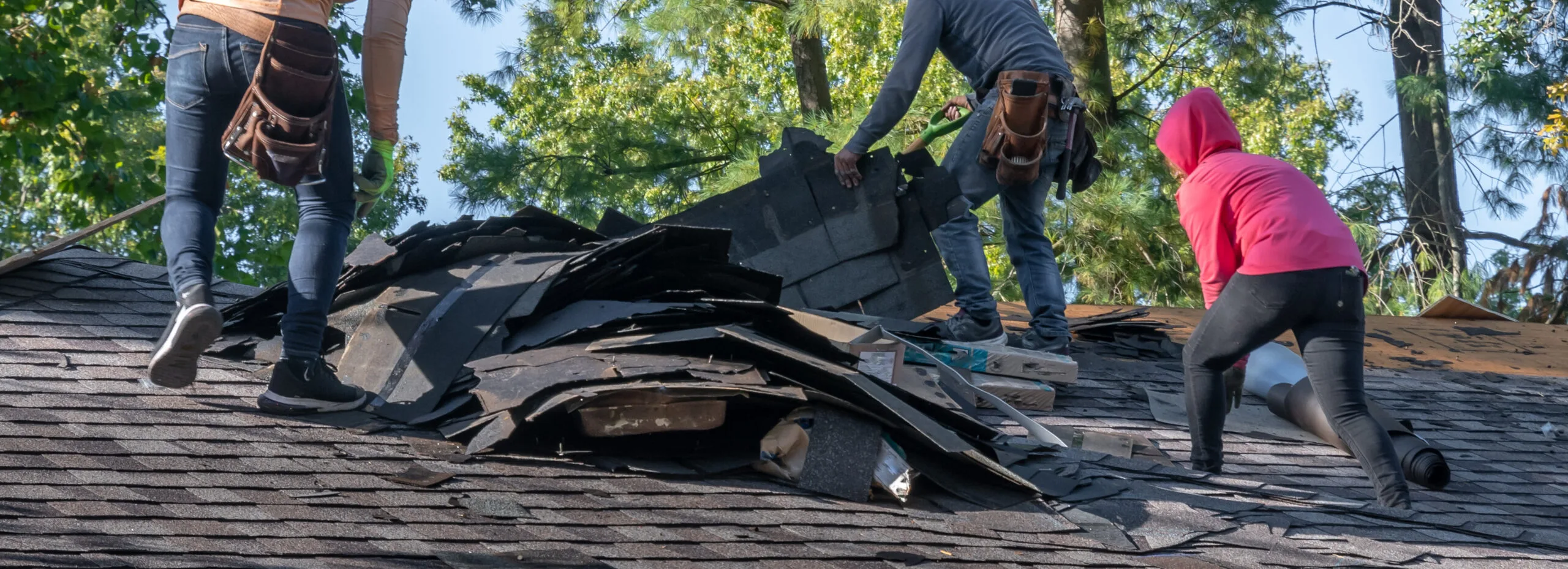 storm roofing damage